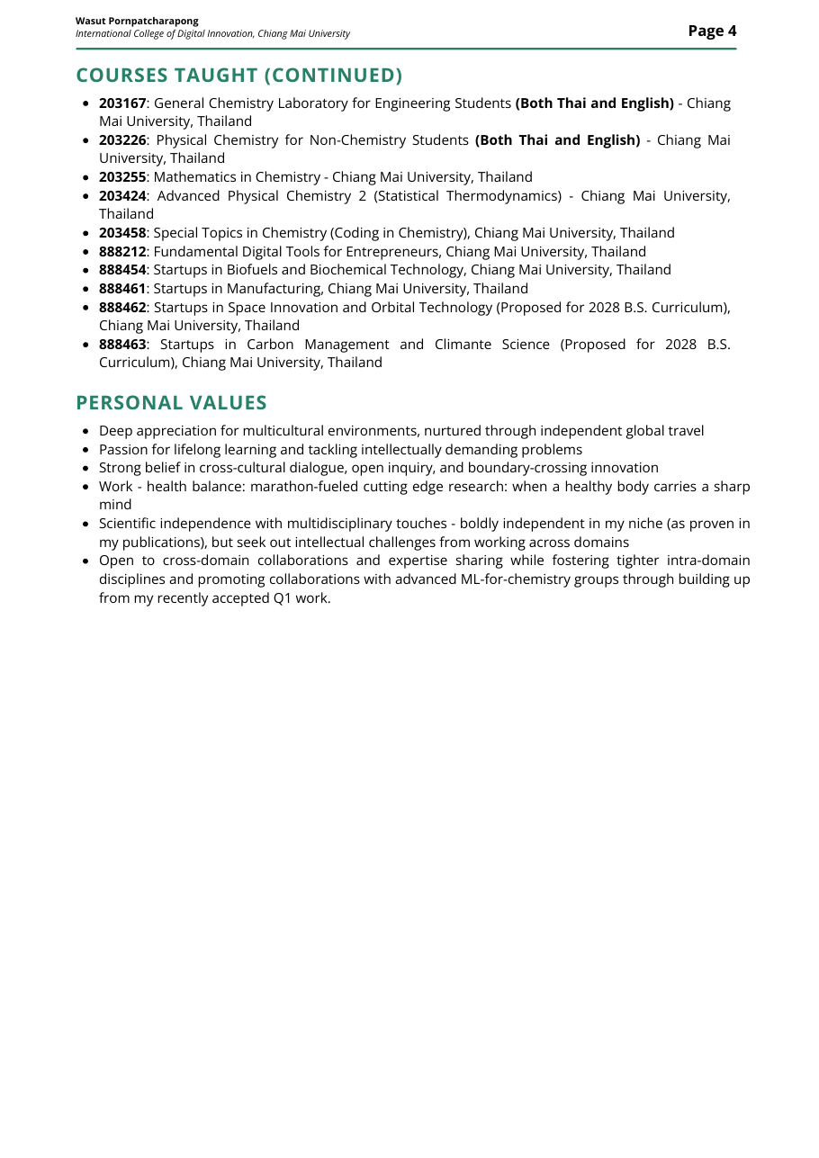 Wasut Pornpatcharapong CV page 4 of 4